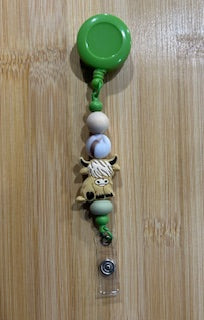 Green Cow Badge Reel
