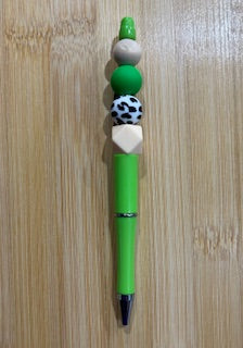 Green Beaded Pen