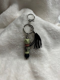 Camo Beaded Keychain