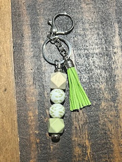 Green Leopard Keychain