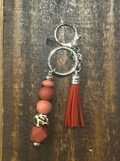 Red Leopard Keychain