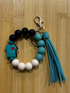 Turquois Scrub Wristlet